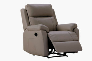 Venice Leather Recliner Suite - Mocha