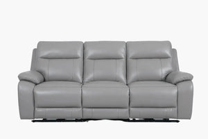 Yates Full Leather Electric Recliner 3 Seater Front