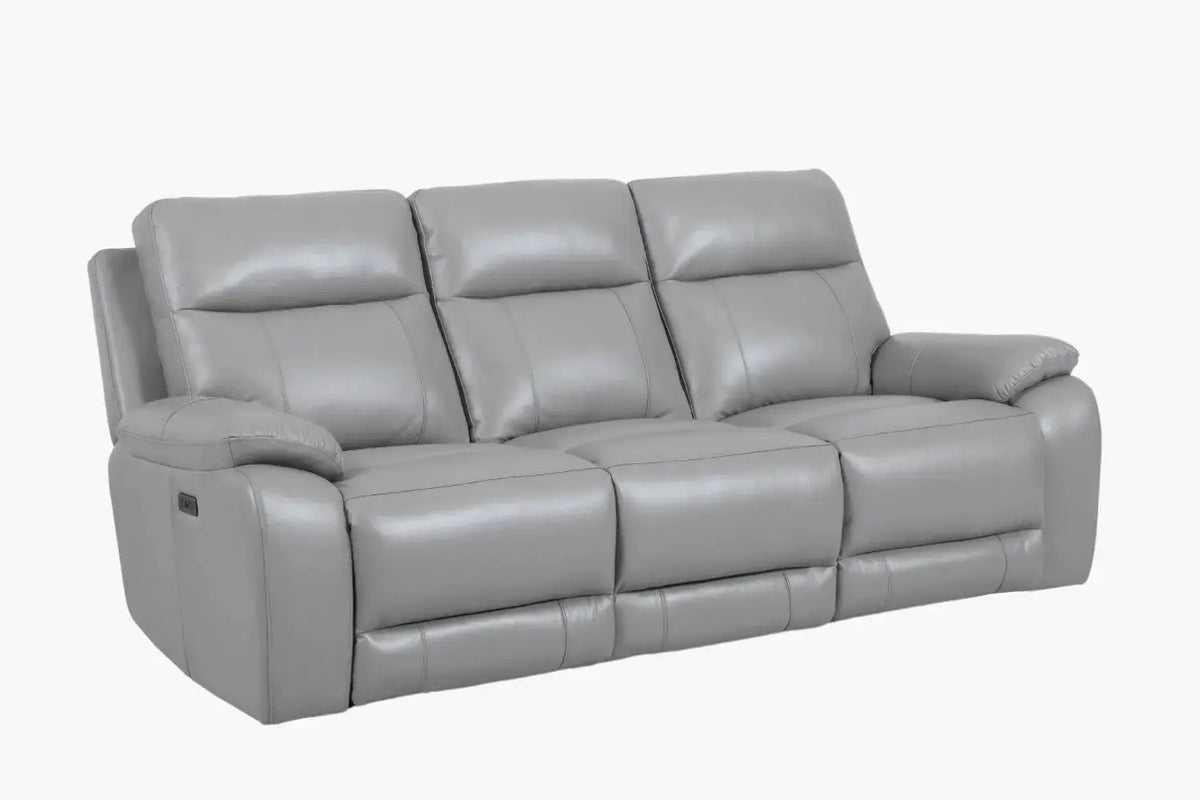 Yates Full Leather Electric Recliner 3 Seater Side