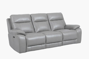 Yates Full Leather Electric Recliner 3 Seater Side