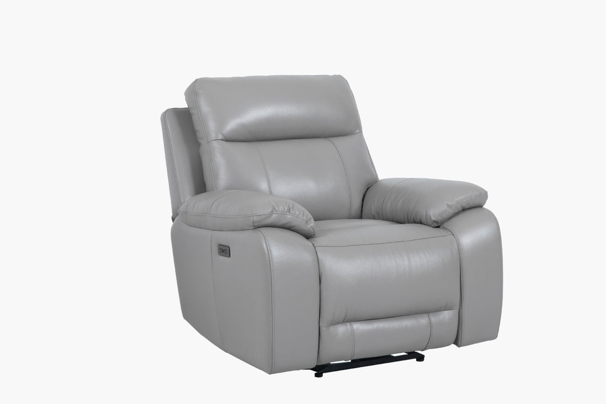 Yates Full Leather Electric Recliner Side