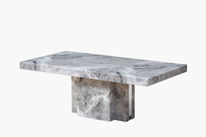 Albert Marble Coffee Table - LUXURY WHITE