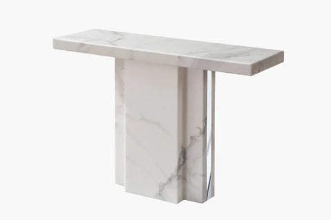 Albert Marble Console Table - LUXURY WHITE - Adore Home Living - Console Table - bd2024, clearance, console, console table, furniture, hall table, hallway table, livingroom, livingroom furniture, marble, perth furniture store