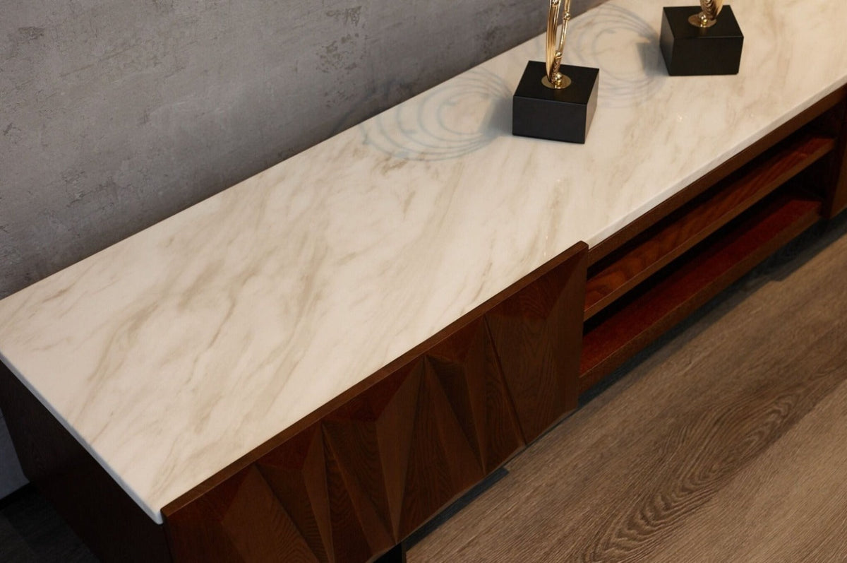 Alpha Marble TV Unit