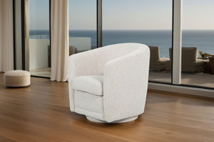 Cassidy Boucle Swivel Chair