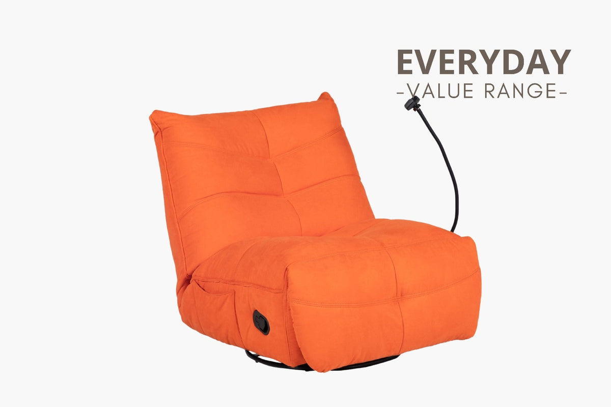 caterpillar sofa orange