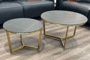 Christian stone top coffee table set