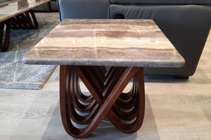 Delta Marble Lamp Table