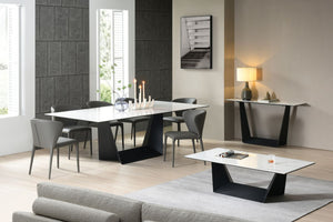 Eason X Ceramic Top Extension Dining Table - Adore Home Living