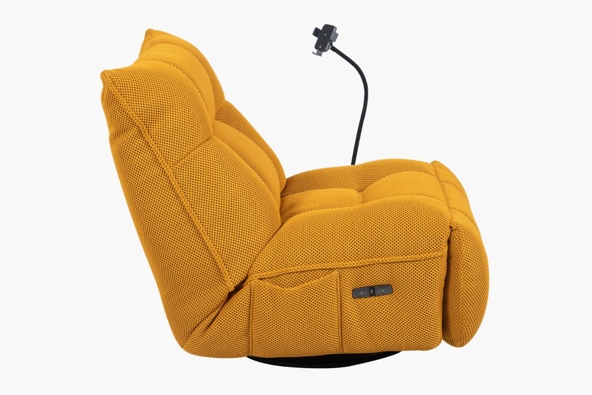 Caterpillar X Electric Recliner Chair - Yellow