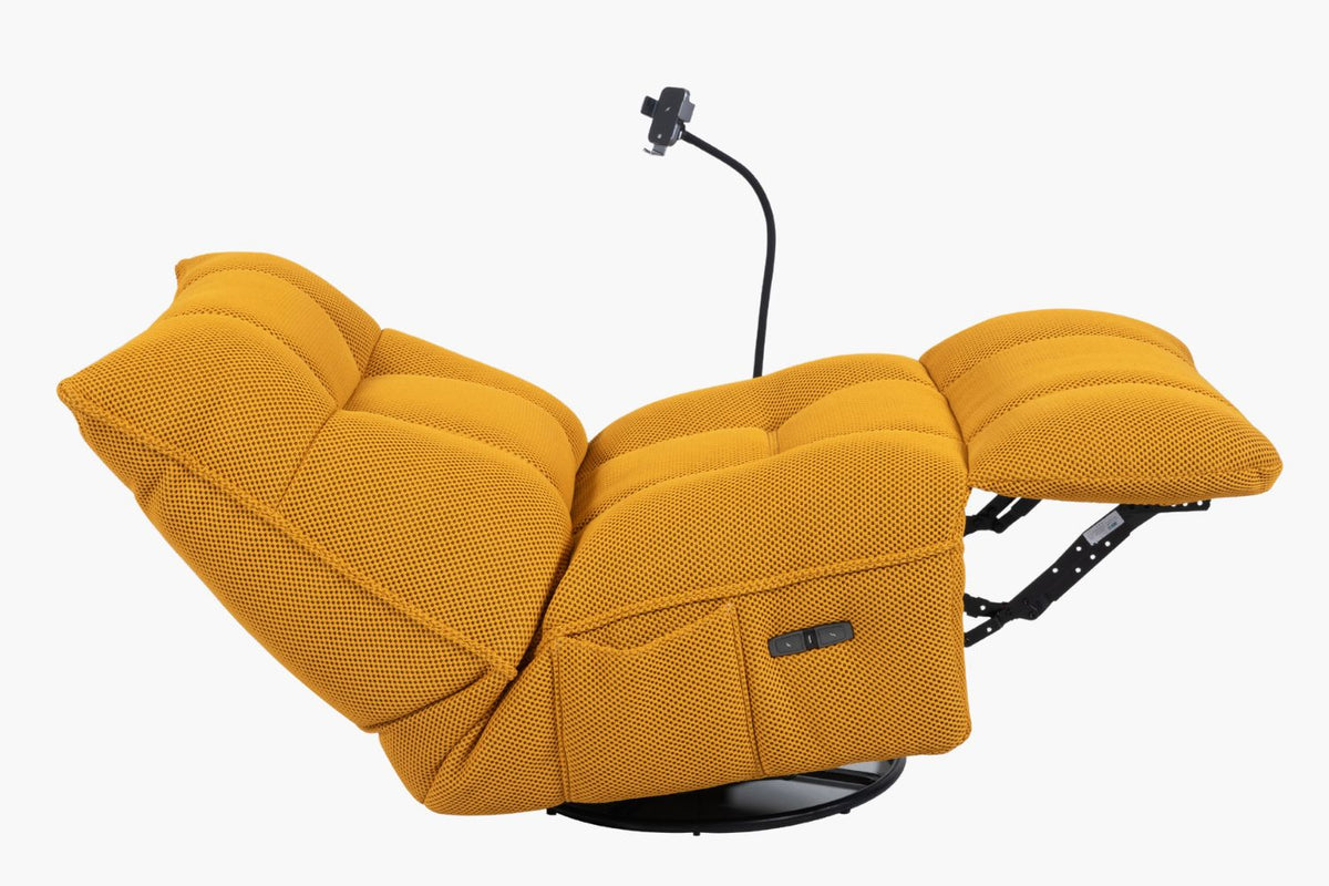 Caterpillar X Electric Recliner Chair - Yellow