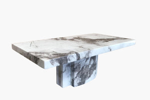 Louis Marble Coffee Table - Cloud Grey