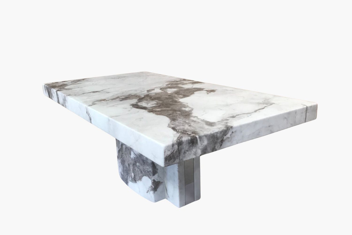 Louis Marble Coffee Table - Grey