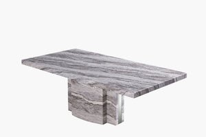 Louis Marble Coffee Table - Cloud Grey