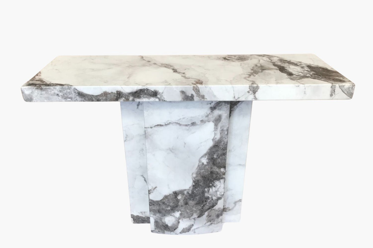 Louis Marble Console Table - Grey