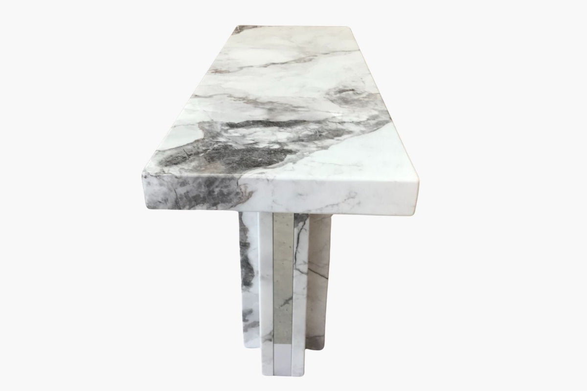 Louis Marble Console Table - Grey