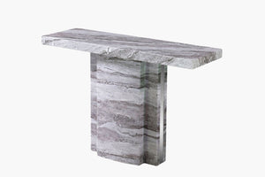 Louis Marble Console Table - Grey