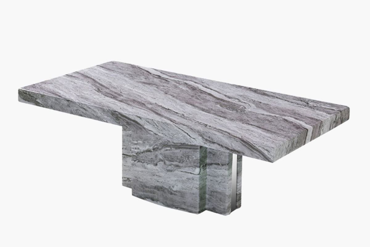 Louis Marble Dining Table - Cloud Grey