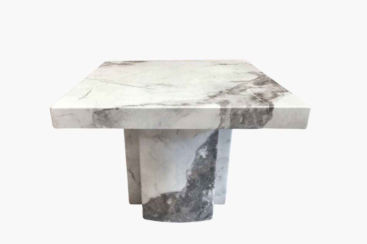 Louis Marble Lamp Table - Grey