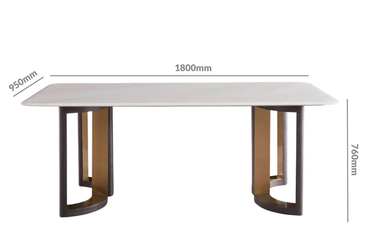 Panoz Marble Top Dining Table 