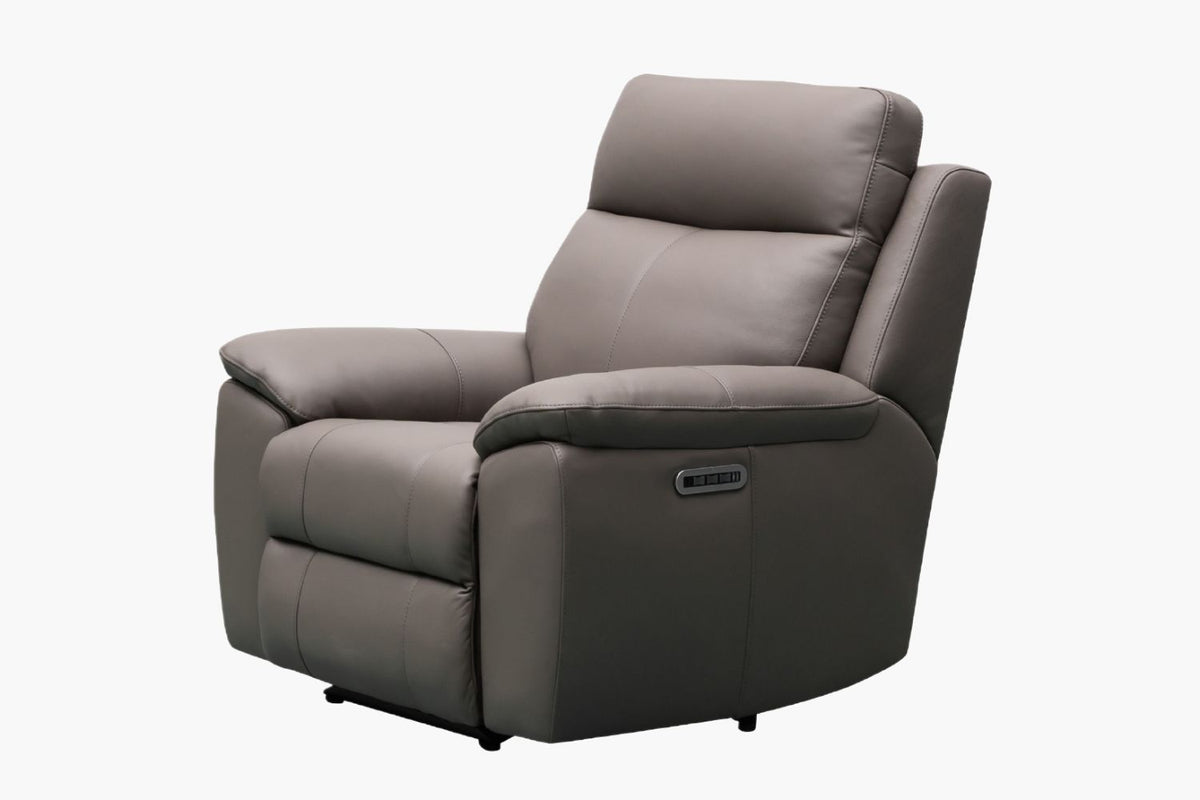 Paterson Full Leather Electric Recliner Armchair