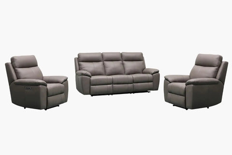 Paterson Full Leather Recliner Suite - 3EE+1E+1E - Adore Home Living - Da Vinci Collection - DAVINCI, leather, Leather Lounge, Leather Sofa, Patersonrecliner, sofa sets, Suite