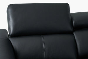 Rivera Leather Recliner Suite - Black