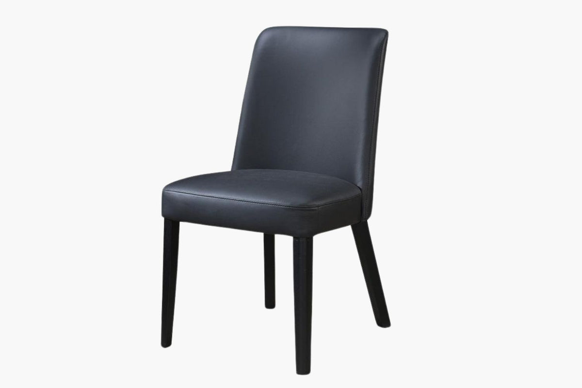 Siena Full Leather Dining Chair - Black