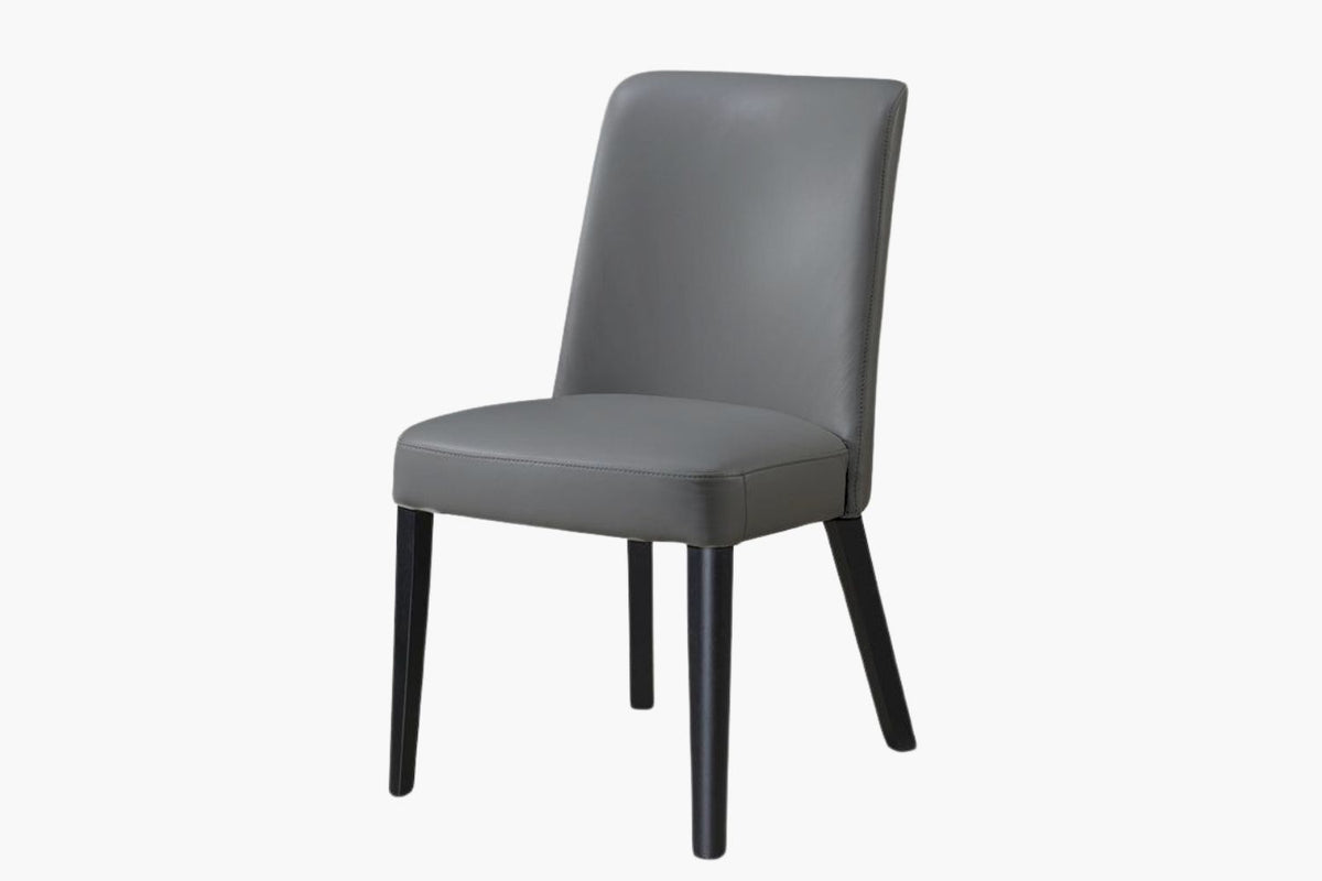 Siena Full Leather Dining Chair - Black