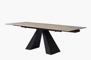 smith ceramic top extension dining table