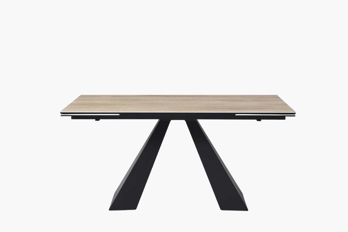 smith ceramic top extension dining table