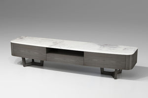 Zeta Marble TV Unit